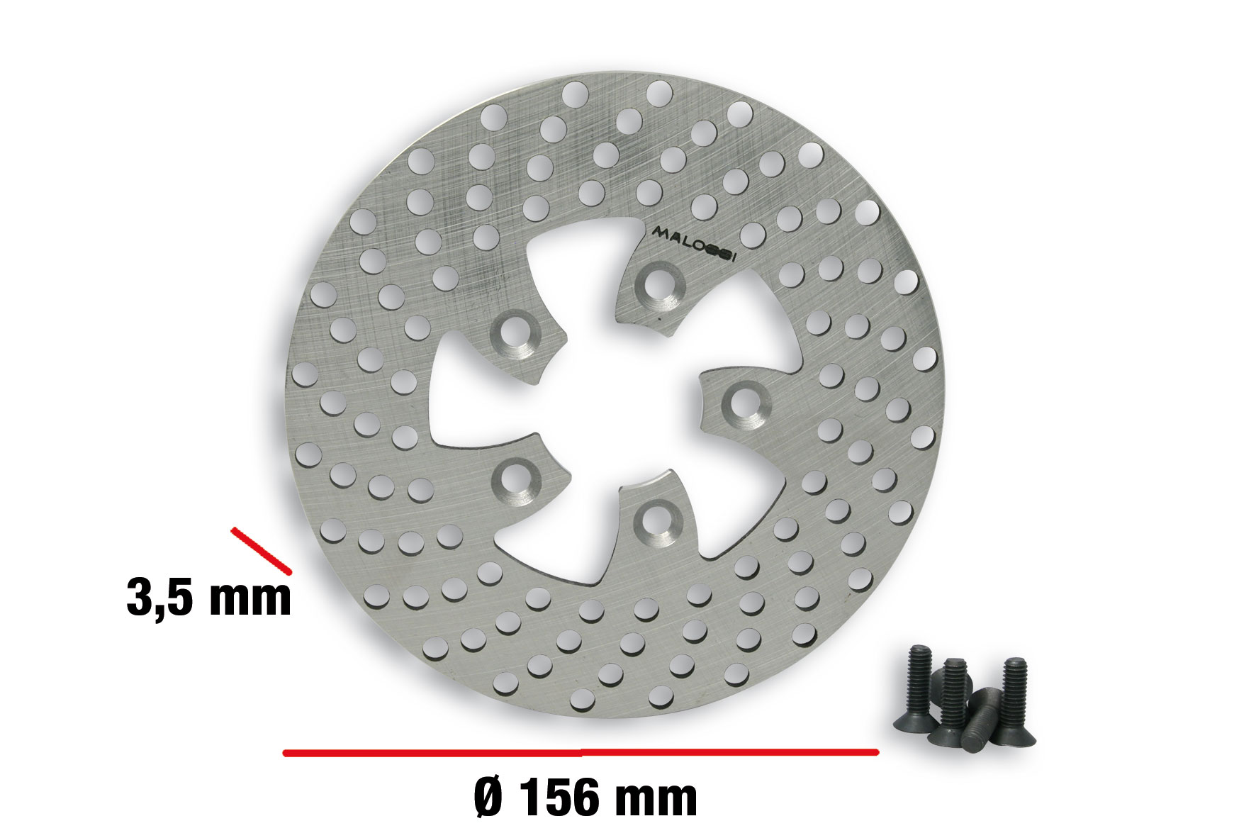Malossi Brake disc BRAKE POWER DISC D.ext 156-thickness 3.5 mm Malaguti F10 WAP 50 2T euro 2